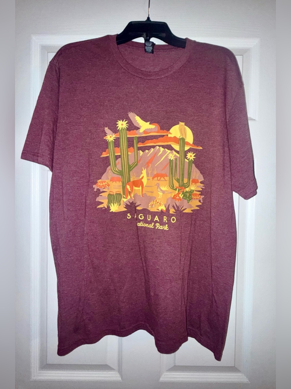 District Maroon Tee Shirt – Size XL | Classic Everyday Basic